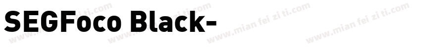 SEGFoco Black字体转换